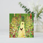 Gustav Klimt Garden met kippen Kaart (Staand voorkant)