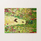 Gustav Klimt Garden met kippen Legpuzzel (Horizontaal)
