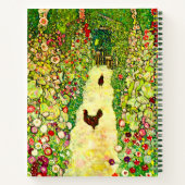 Gustav Klimt Garden met kippen Notitieboek (Achterkant)