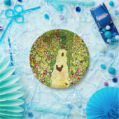 Gustav Klimt Garden met kippen Papieren Bordje (Feest)