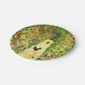 Gustav Klimt Garden met kippen Papieren Bordje (Gekanteld)