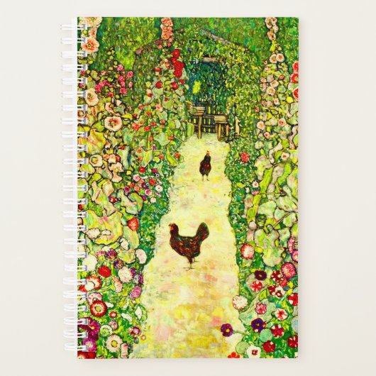 Gustav Klimt Garden met kippen Planner (Voorkant)