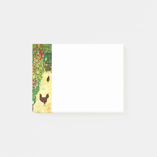 Gustav Klimt Garden met kippen Post-it® Notes (Voorkant)