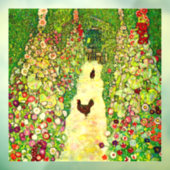 Gustav Klimt Garden met kippen Raamsticker (Vel 3)