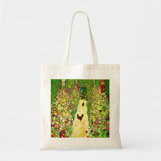 Gustav Klimt Garden met kippen Tote Bag (Voorkant)