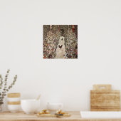 Gustav Klimt Garden met roosters Poster (Keuken)