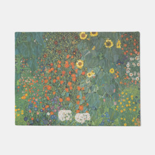 Gustav Klimt Garden met zonnebloemen Deurmat
