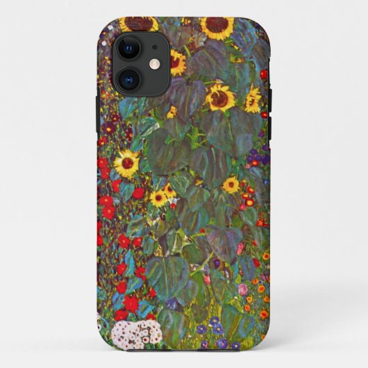 Gustav Klimt Garden met zonnebloemen iPhone 5 Hoes (Achterkant)