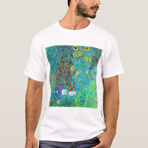 Gustav Klimt Garden met zonnebloemen T-shirt