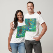 Gustav Klimt Garden met zonnebloemen T-shirt (Unisex)