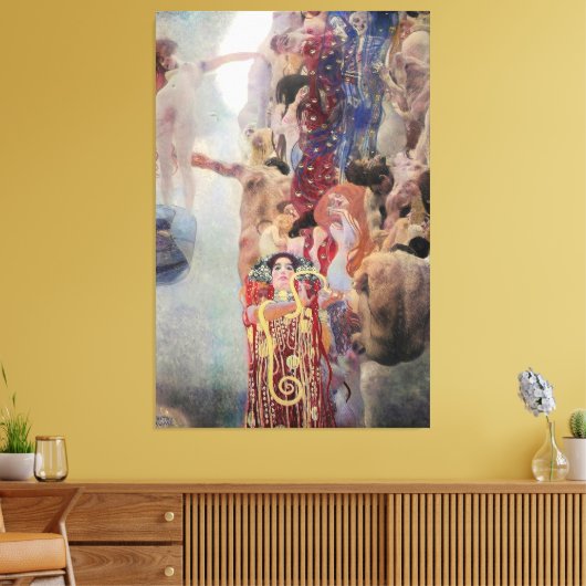 Gustav Klimt - Geneeskunde (1907) Canvas Afdruk (Insitu (Woonkamer))