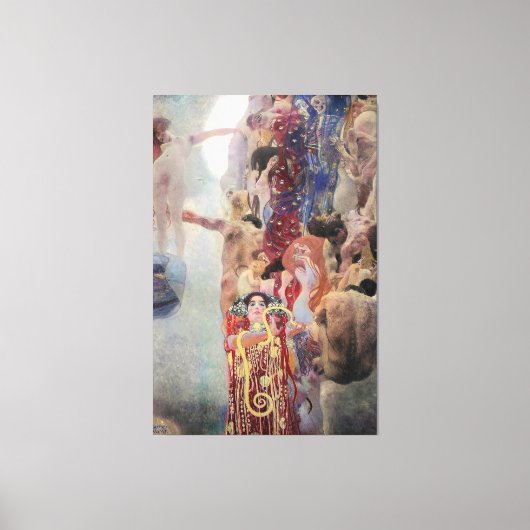 Gustav Klimt - Geneeskunde (1907) Canvas Afdruk (Voorkant)