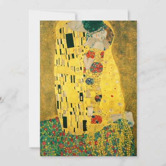 Gustav Klimt Golden Art The Kiss for Lovers Kaart (Voorkant)