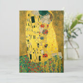 Gustav Klimt Golden Art The Kiss for Lovers Kaart (Staand voorkant)
