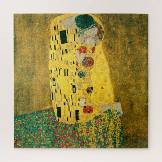 Gustav Klimt Golden Art The Kiss for Lovers Legpuzzel (Verticaal)