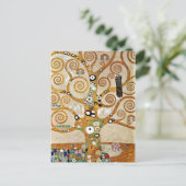 Gustav Klimt Golden Tree of Life with Bird Briefkaart (Staand voorkant)