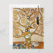 Gustav Klimt Golden Tree of Life with Bird Briefkaart (Voorkant / Achterkant)
