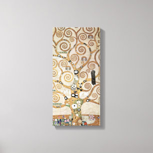 Gustav Klimt Golden Tree of Life with Bird Canvas Afdruk