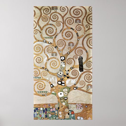 Gustav Klimt Golden Tree of Life with Bird Poster (Voorkant)