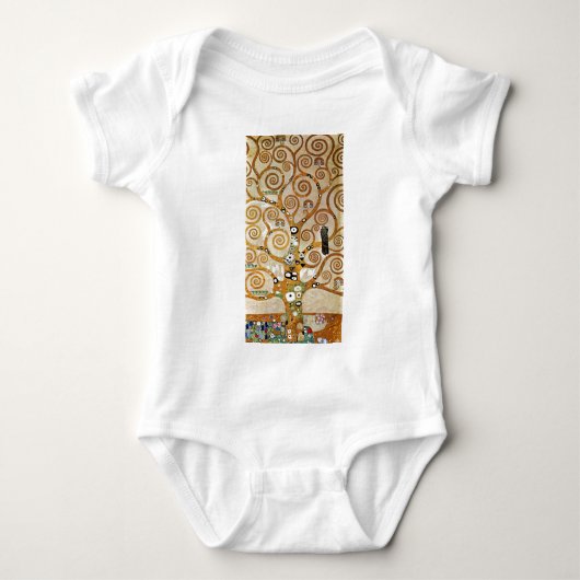 Gustav Klimt Golden Tree of Life with Bird Romper (Voorkant)