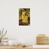 Gustav Klimt goud schattige kat spoof, Gustav klim Poster (Keuken)