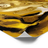 Gustav Klimt goud schattige kat spoof, Gustav klim Poster (Hoek)