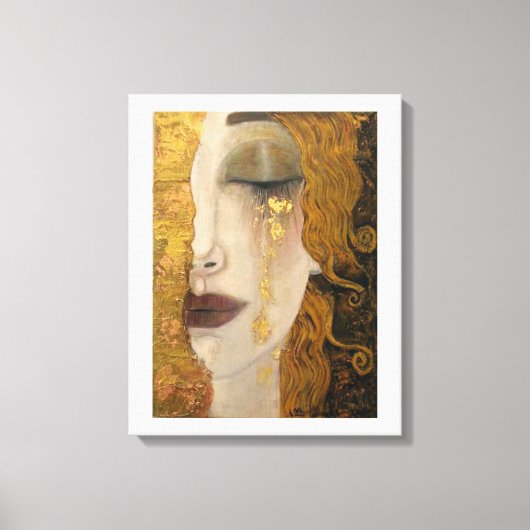 Gustav Klimt Gouden Tranen Canvas Print (Voorkant)