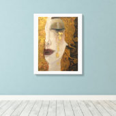 Gustav Klimt Gouden Tranen Canvas Print (Insitu (Houten vloer))