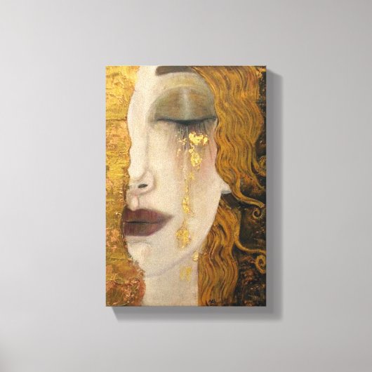 Gustav Klimt Gouden Tranen Canvas Print (Voorkant)