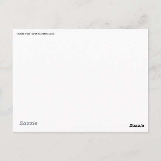 Gustav Klimt goudkattenbrood met briefkaart (Achterkant)