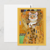 Gustav Klimt goudkattenbrood met briefkaart (Voorkant / Achterkant)