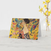Gustav Klimt Greetings Card Kaart (Yellow Flower)