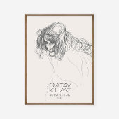 Gustav Klimt Head-vrouwenprofiel Beethoven Frieze Poster