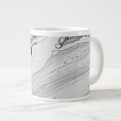 Gustav Klimt - het bloed van vissen Grote Koffiekop (Voorkant rechts)