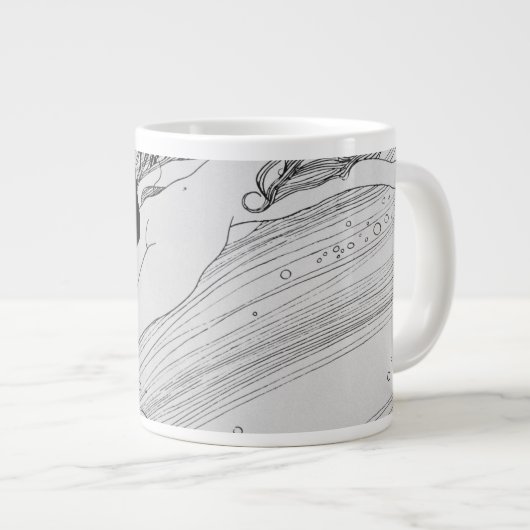 Gustav Klimt - het bloed van vissen Grote Koffiekop (Voorkant rechts)