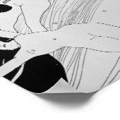 Gustav Klimt - het bloed van vissen Poster (Hoek)