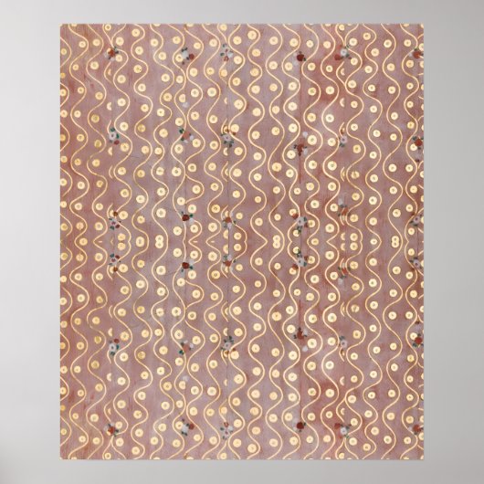 Gustav Klimt - Het engelenkostuum Pattern Poster (Voorkant)