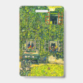 Gustav Klimt Het huis van Guardaboschi Badge (Achterkant)