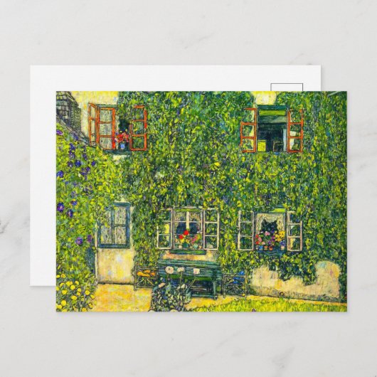 Gustav Klimt Het Huis van Guardaboschi Briefkaart (Voorkant / Achterkant)