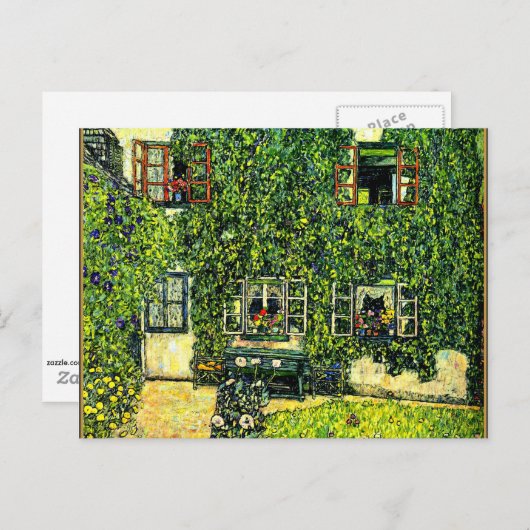 Gustav Klimt - Het Huis van Guardaboschi Briefkaart (Voorkant / Achterkant)