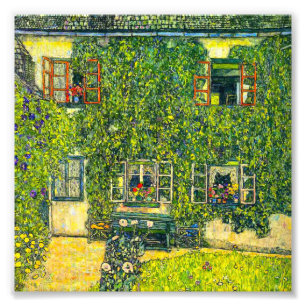 Gustav Klimt Het Huis van Guardaboschi Foto Afdruk