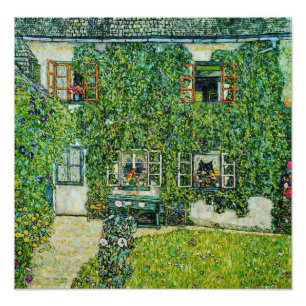 Gustav Klimt - Het Huis van Guardaboschi Foto Afdruk