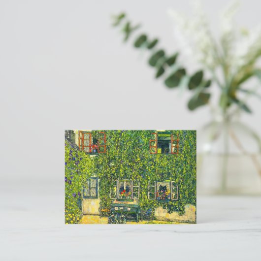 Gustav Klimt Het Huis van Guardaboschi Informatiekaartje (Staand voorkant)