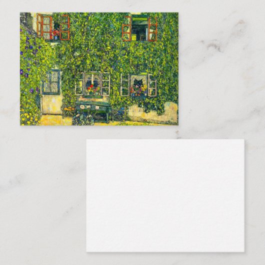 Gustav Klimt Het Huis van Guardaboschi Informatiekaartje (Voorkant / Achterkant)