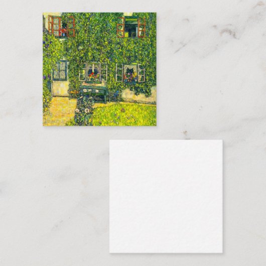 Gustav Klimt Het Huis van Guardaboschi Informatiekaartje (Voorkant / Achterkant)