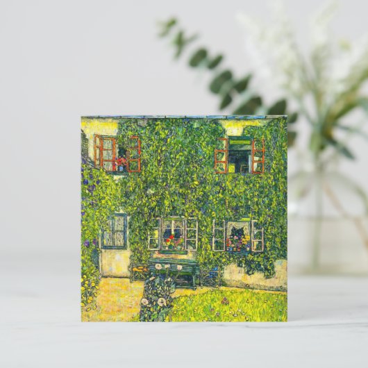 Gustav Klimt Het Huis van Guardaboschi Kaart (Staand voorkant)