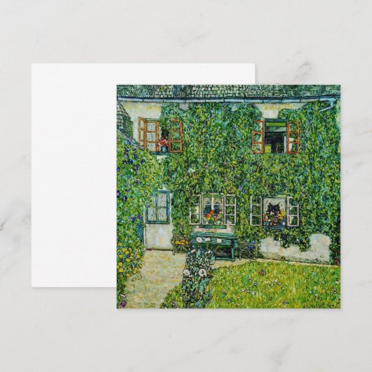 Gustav Klimt - Het Huis van Guardaboschi Kaart (Voorkant / Achterkant)