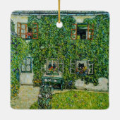 Gustav Klimt - Het Huis van Guardaboschi Keramisch Ornament (Achterkant)