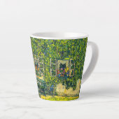 Gustav Klimt Het Huis van Guardaboschi Latte Mok (Rechterhoek)