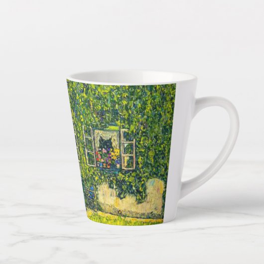 Gustav Klimt Het Huis van Guardaboschi Latte Mok (Rechts)